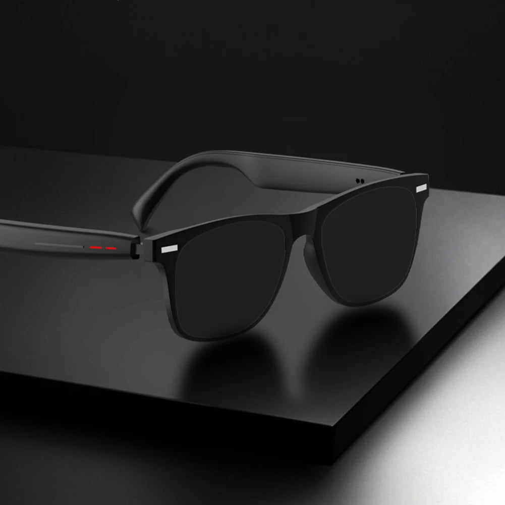 Smart Glasses AI Voice Assistant Outdoor Sport Glasses with Camera Remote Shooting Open Ear Sound Mic & Speakers for Men & Woman