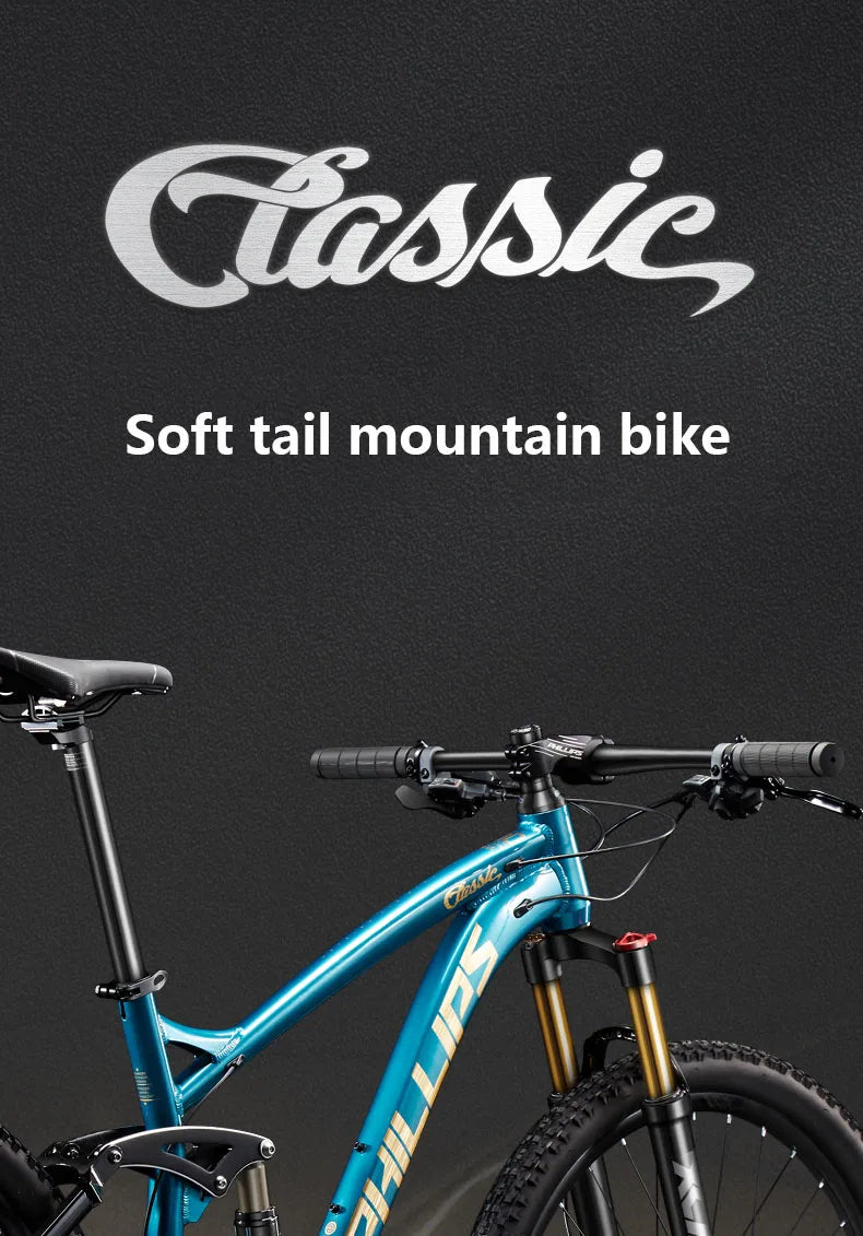 24/26/27.5 inch Mountain Bike Downhill Mountain Bicycle 27/30/33 Speed Soft Tail Full Shock Absorption Bicycle