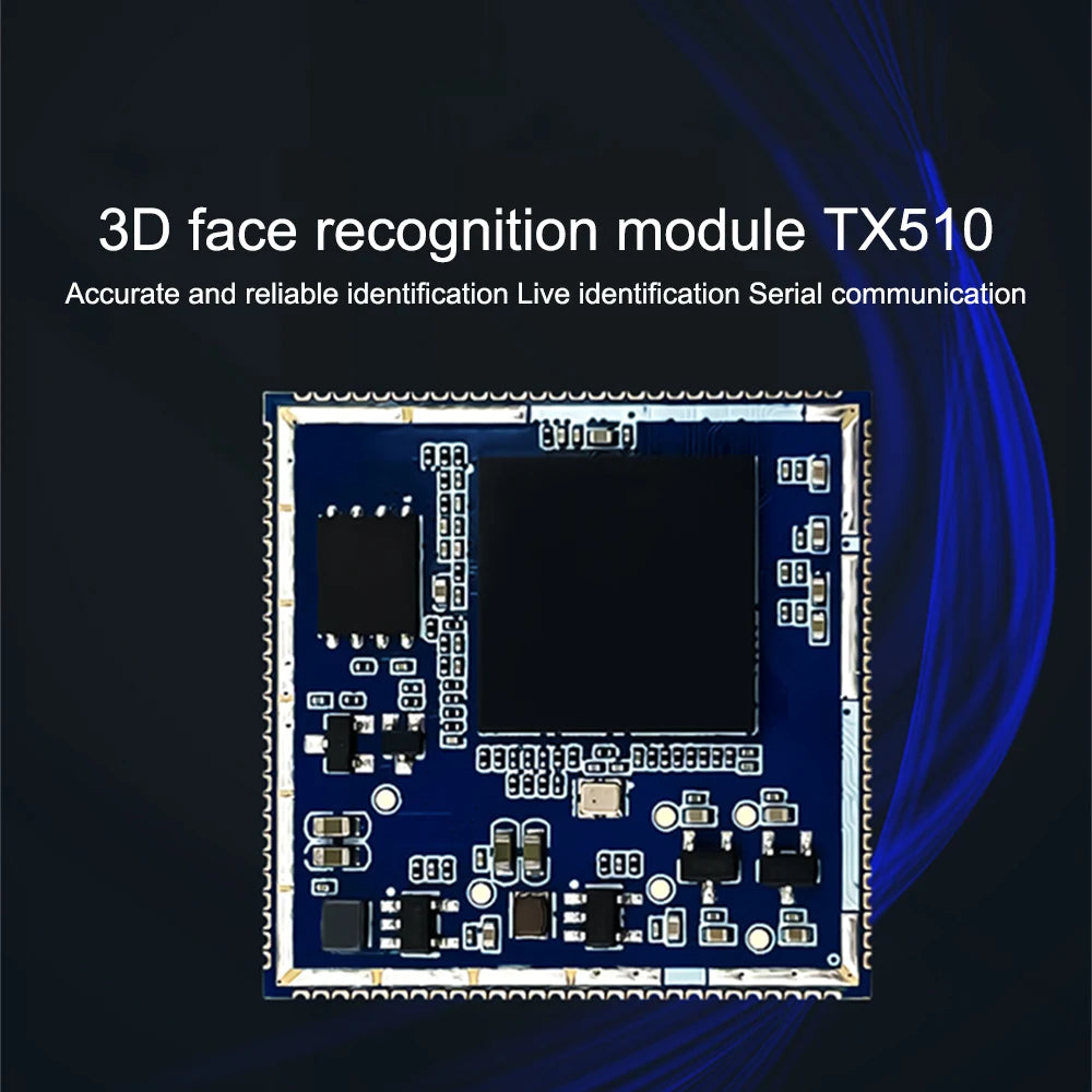 New AI Face Recognition Module HLK-TX510 3D Binocular Camera Live Detection Discrimination Serial Communication with Screen