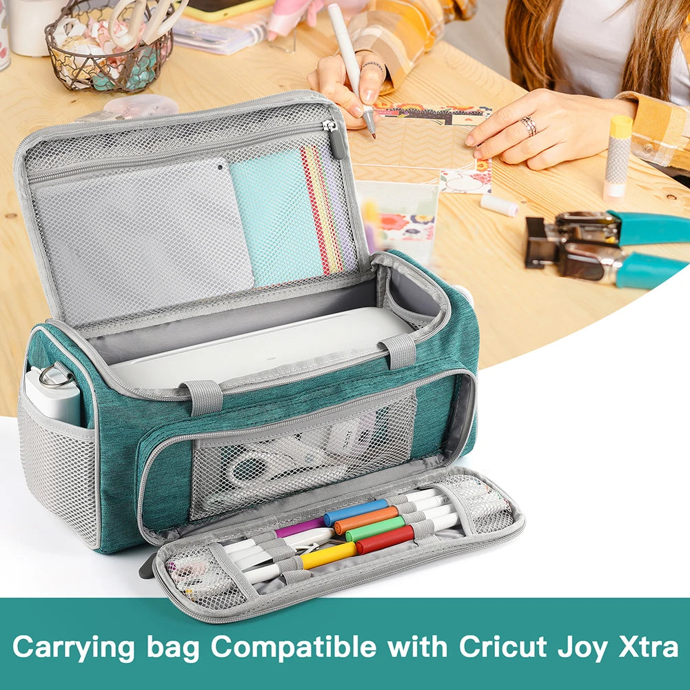 Carrying Case Anti-scratch Travel Protective Case with Multi Pockets Storage Organizer for Cricut Joy Xtra Smart Cutting Machine