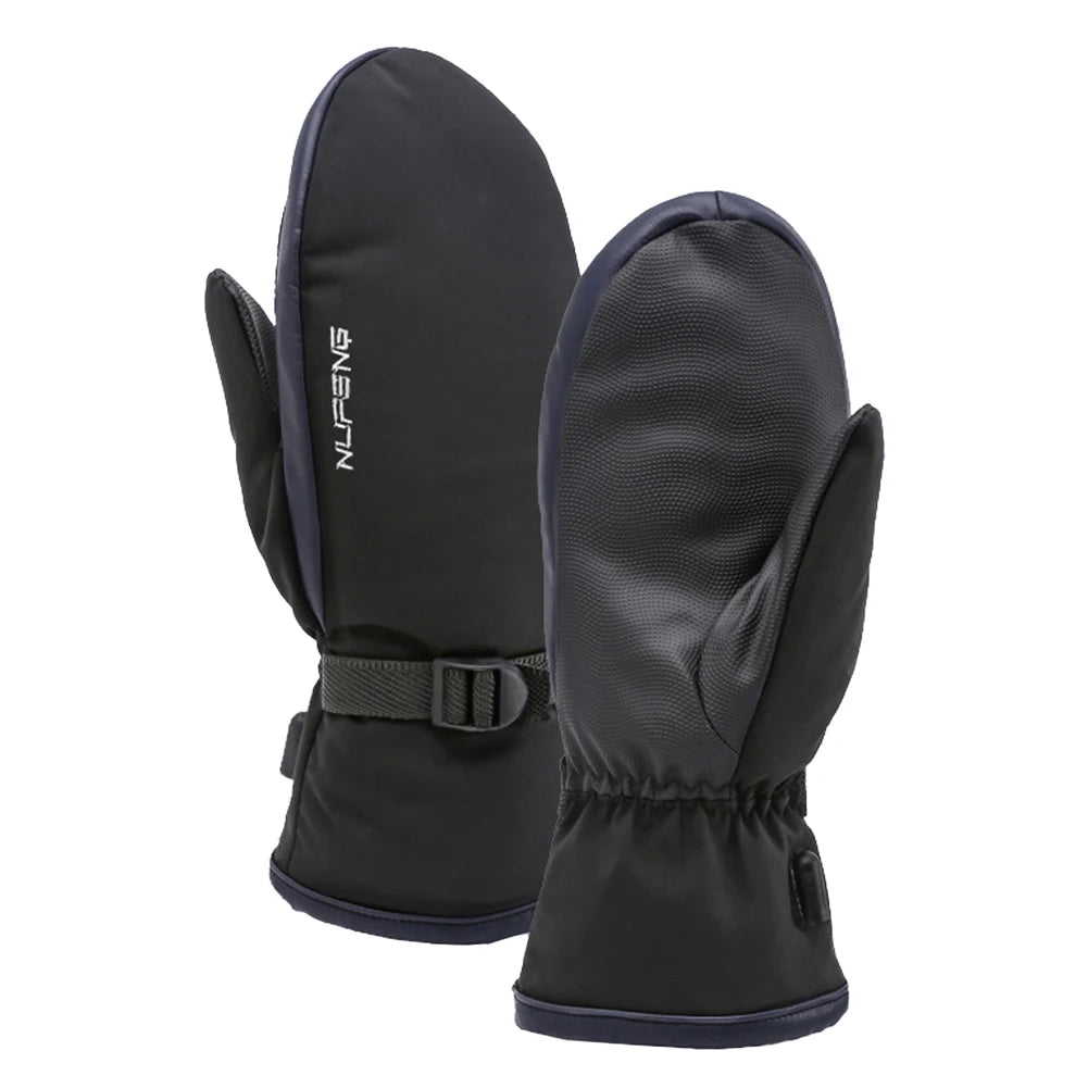 Winter Gloves Electric Heating Gloves USB Charging Snowboard Gloves Cold-Proof 3 Gear Temperature for Climbing Hiking Cycling