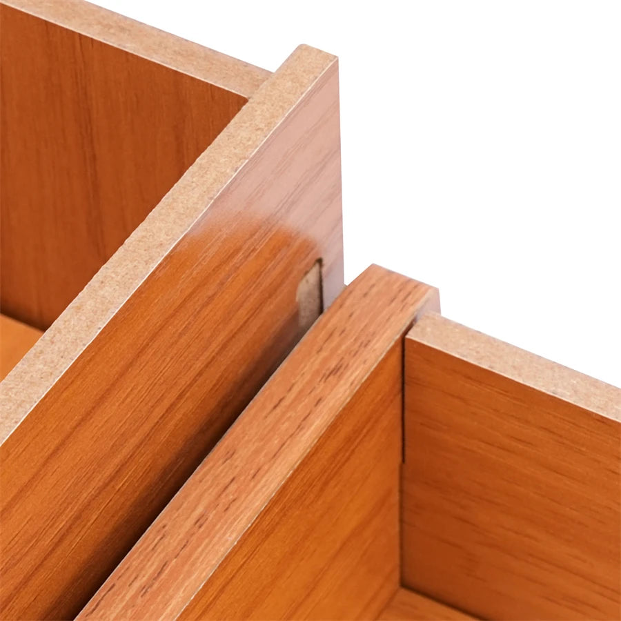 Computer Monitor Stand, Wooden Desk Organizer with Drawers Office Supplies Computer Desktop Tabletop