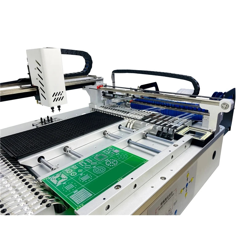 Q2S Dual 6 Heads 54 Bits Full Vision Desktop Automatic SMT Pick and Place Machine Chip Mounter