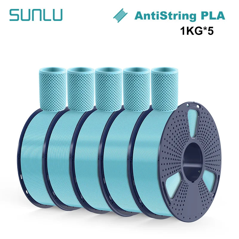 SUNLU 5KG 3D Filament PLA+/PLA+2.0/AntiString PLA /PLA Meta/High Speed PLA Filamnet 1.75mm 1KG Filament for 3D Printer& 3D Pen
