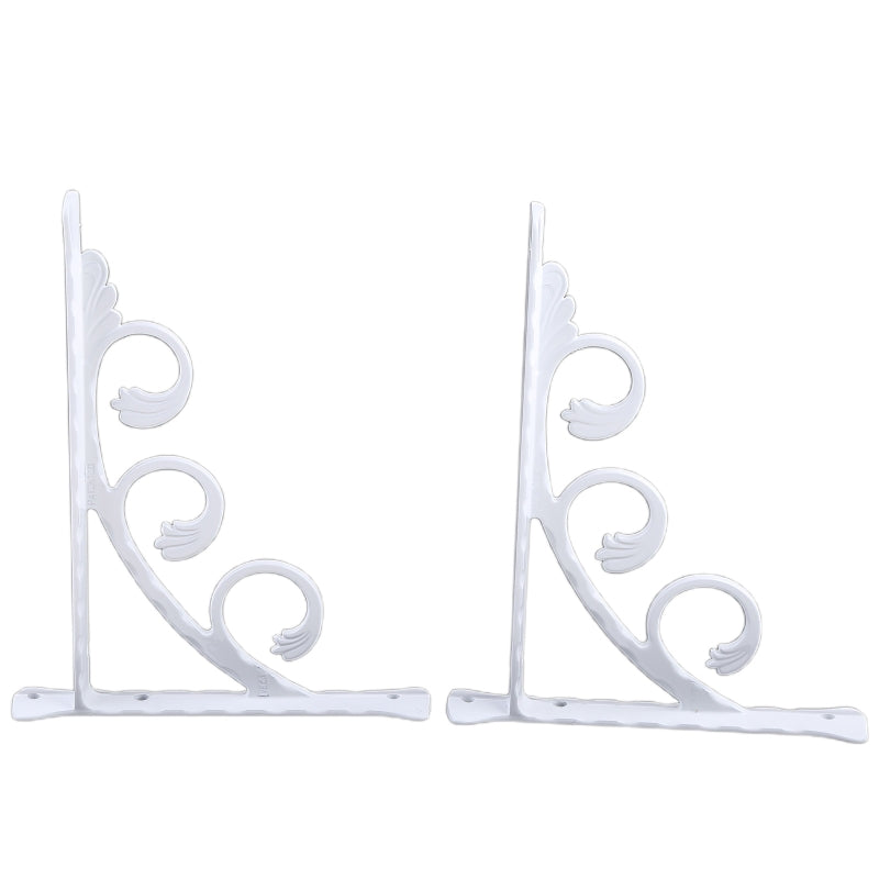 2 Pieces Triangular Shape Floating Shelf Brackets Invisible Shelf Support Right Angle Metal Wall Mounted Brackets