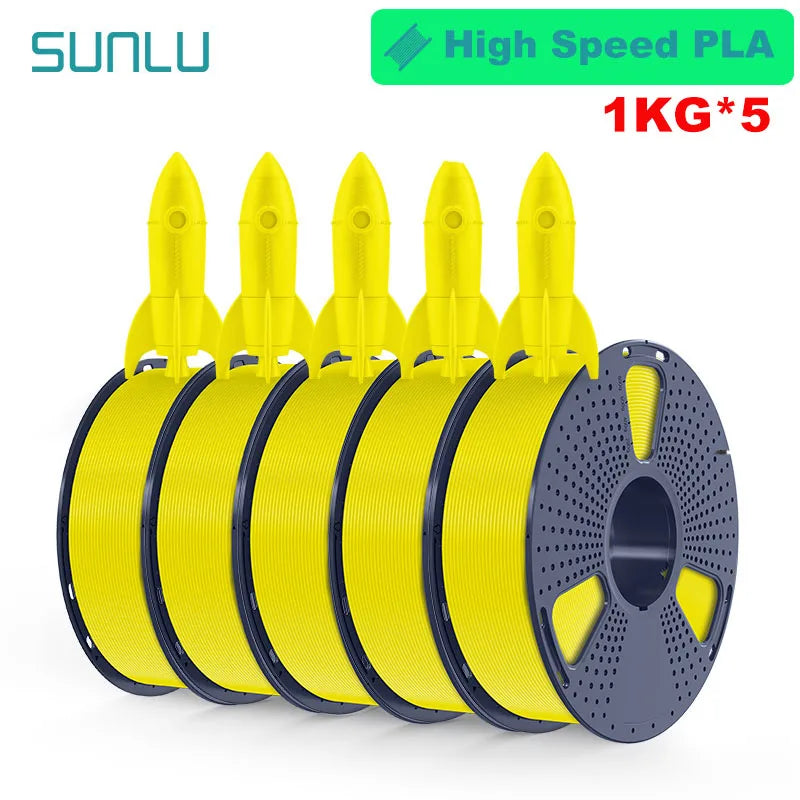 SUNLU 5KG 3D Filament PLA+/PLA+2.0/AntiString PLA /PLA Meta/High Speed PLA Filamnet 1.75mm 1KG Filament for 3D Printer& 3D Pen