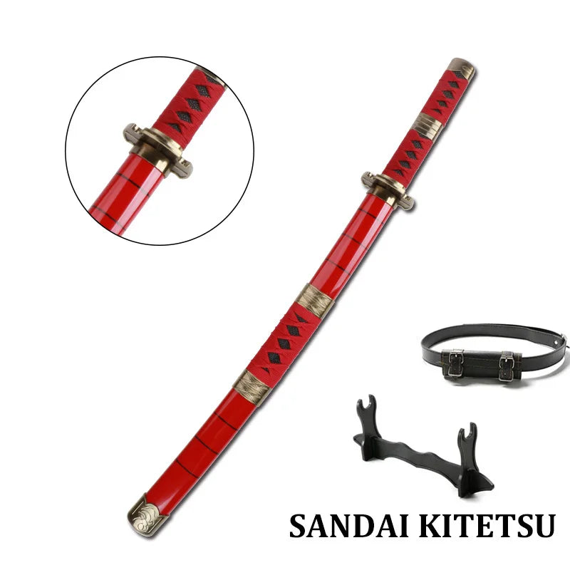 80cm/31.5"Roronoa Zoro Katana Anime Sword  Cosplay Weapons Props 3pc Toy Sword Set  Shusui Lchimonji  Sandai Kitetsu
