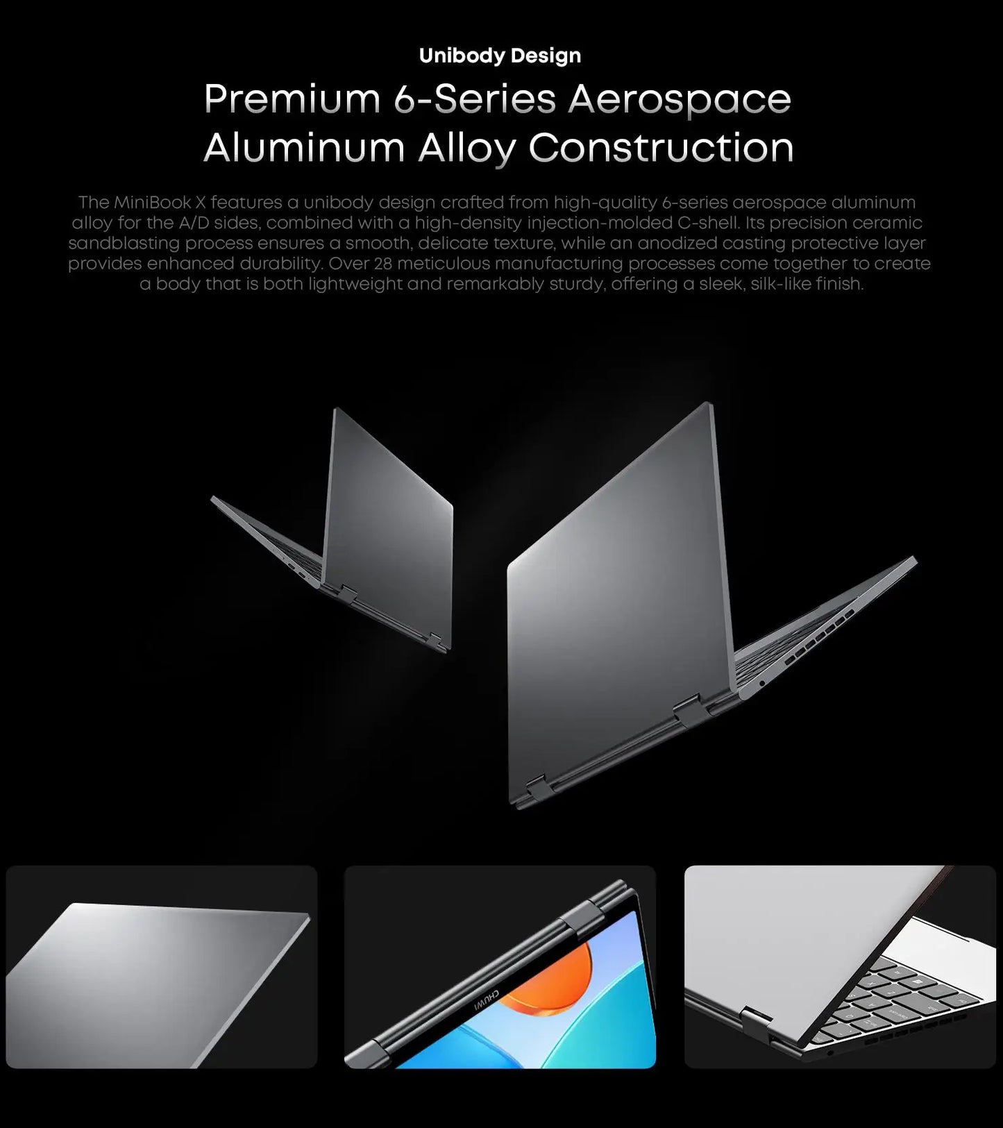 CHUWI MiniBook X 2 in 1 Laptop Intel N150(up to 3.6GHz) 512GB ROM 16GB LPDDR5 10.51" 1200x1920 FHD IPS Windows 11 Notebook
