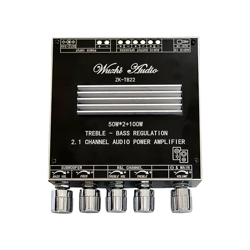 HIFI ZK-TB22/ZK-TB21F TPA3116 50w+50w+100wBluetooth 5.1 Audio Bass Power Amplifier Board Stereo Tweeter Subwoofer With Phone APP