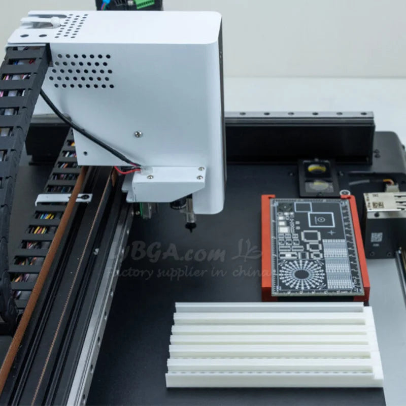 Triple Vision Camera System Desktop Automatic SMT Pick Place Machine Chip Mounter LED SMD Dual Heads Nozzles For PCB Assembly