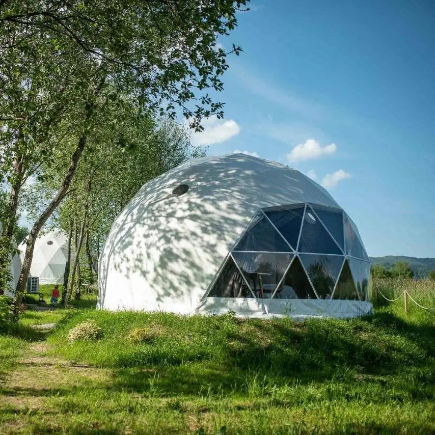 Factory Global Shipping Geodesic Dome Tent Spherical Tent Hotel Resort Outdoor Luxury Glamping Dome Transparent Starry Sky Tent