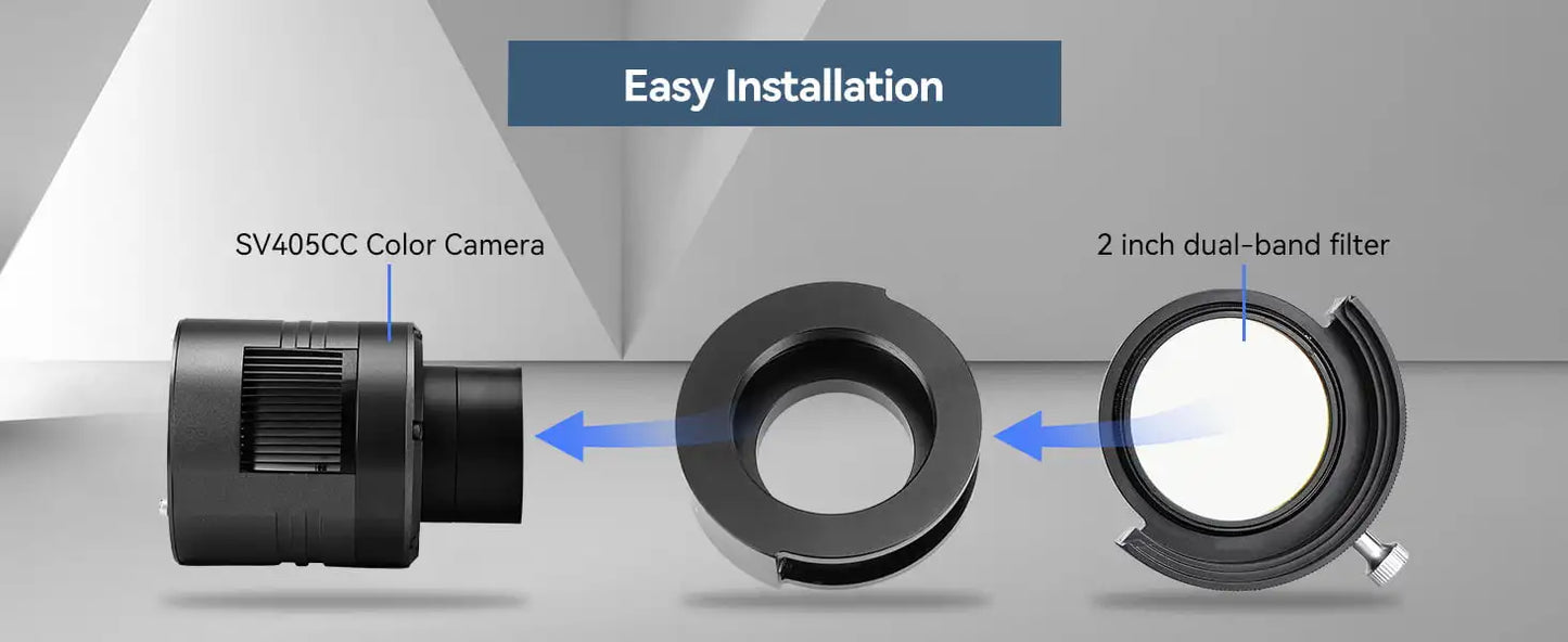 Svbony SV226 Filter Drawer Integrated Molding Nti-Light-Leaking Design with Holder for Filter Mounted Deep Sky Photography