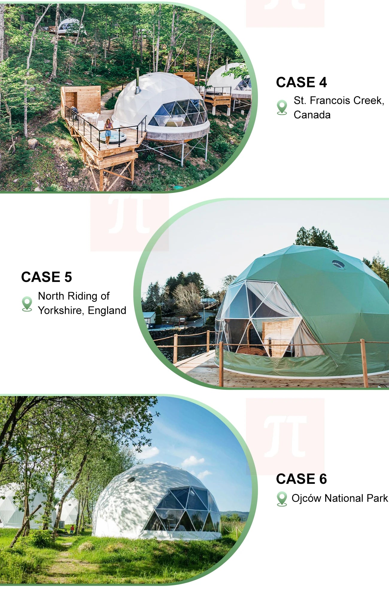 【Europe Stock】 Or Luxury Geodesic Dome Tent Waterproof PVC Outdoor Camping Pod For Resort Hotel Garden