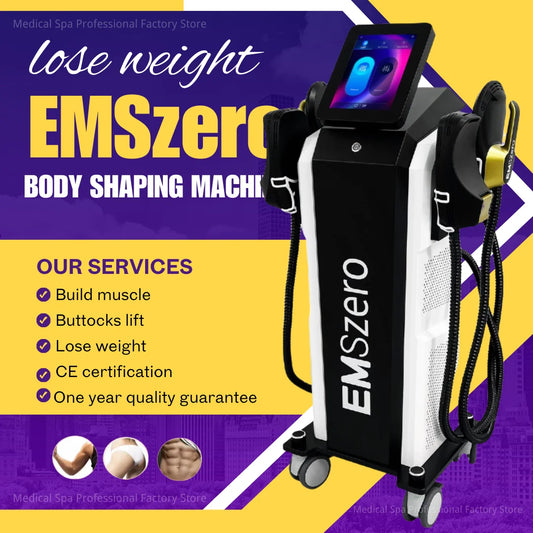 emszero Pro Body Sculpting Muscle Stimulation EMS Machine 6500W RF Fat Slimming 15 Electromagnetic Weight Loss Equipment