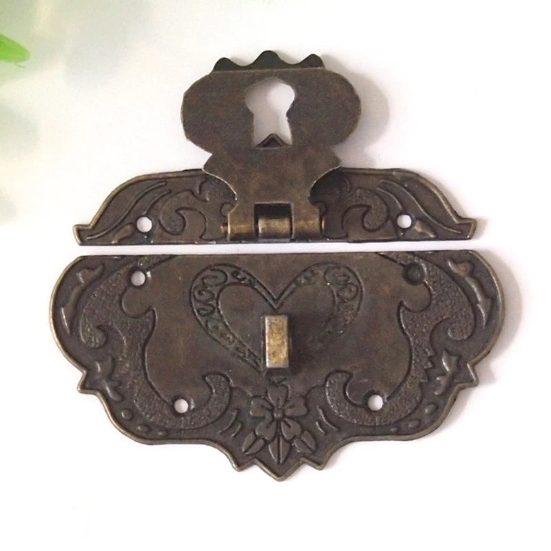 Wooden Jewelry Box for Latch Zinc Alloy Lock Lockable Buckle Vintage Design Gift Chest Locks for Vintage Lovers