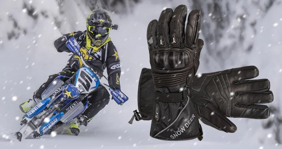 Motorcycle Heated Gloves Battery Powered Moto Guantes Winter Waterproof Riding Gloves Outdoor Keep Warm Guantes Para Moto