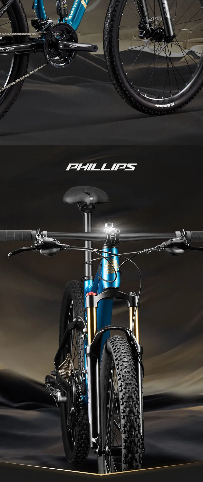24/26/27.5 inch Mountain Bike Downhill Mountain Bicycle 27/30/33 Speed Soft Tail Full Shock Absorption Bicycle
