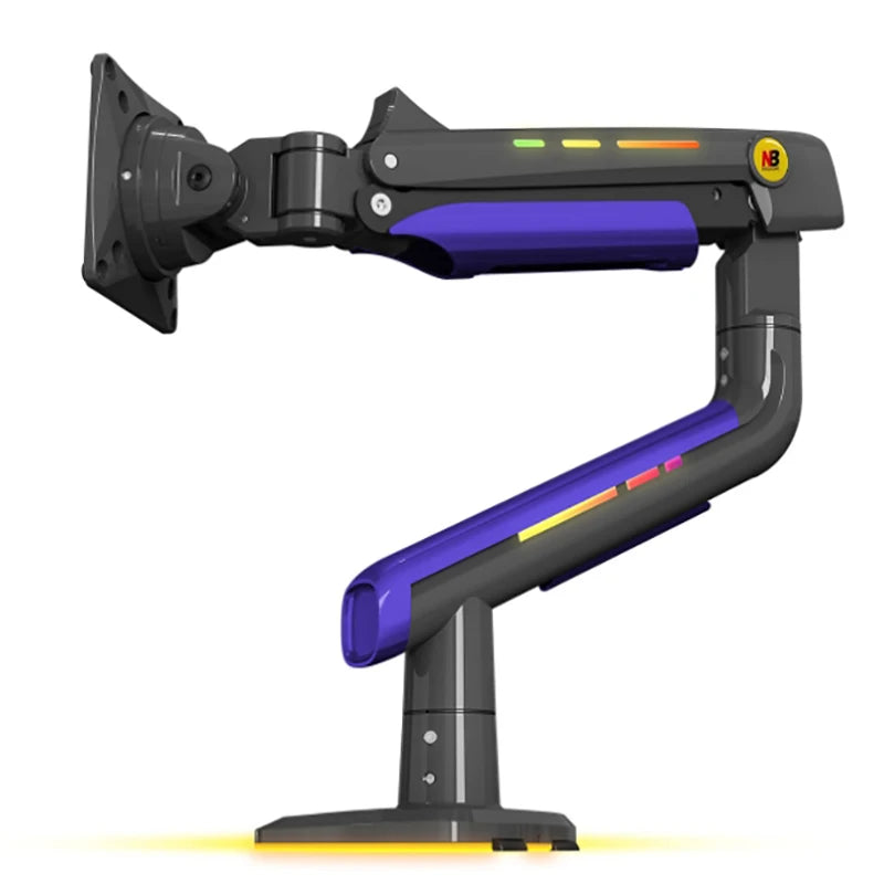 NB G60 L50 E5 F5 Gaming Monitor Arm 32-60 Inch Curved Arc Screen Desktop Ultra Wide Monitor Holder Mount with RGB Light 2-20kgs