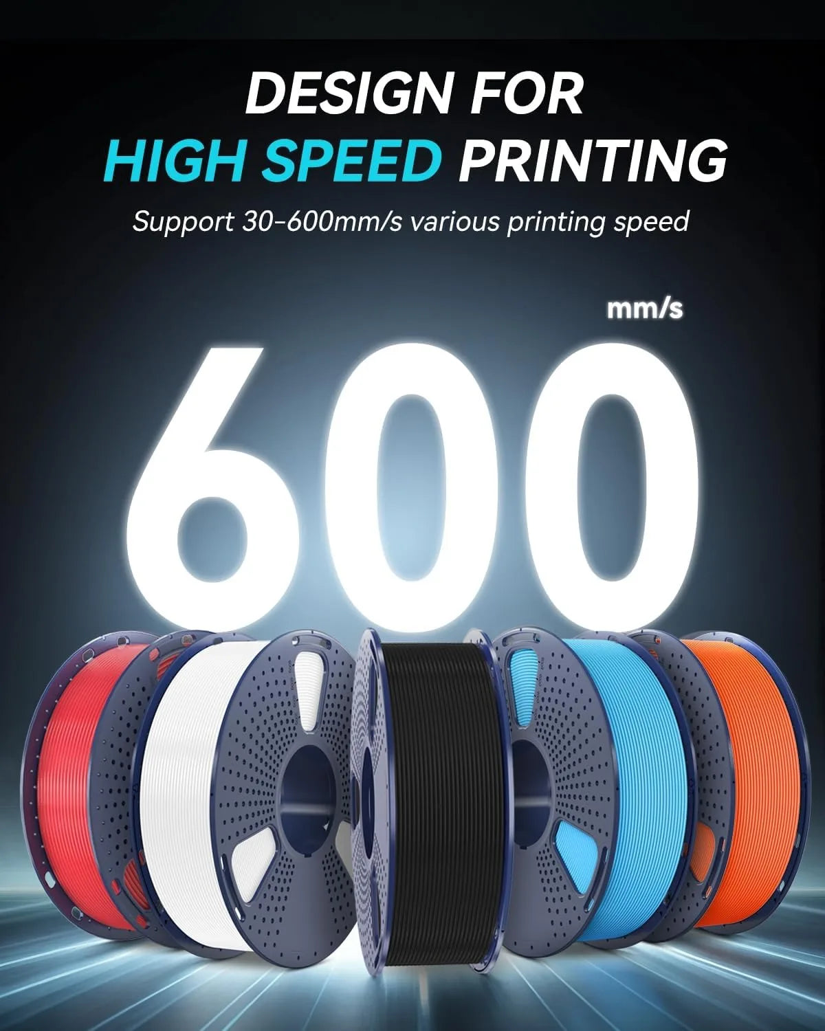 SUNLU 3KG High Speed Matte PETG Filament 1.75mm 1kg Spool (2.2lbs) High Speed Printing Filament Fit Most FDM Printer