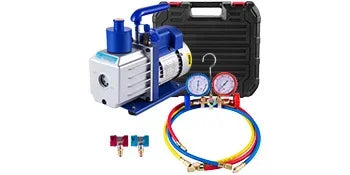 SIHAO 4.8CFM 1/3HP Refrigeration Vacuum Pump Air Conditioning for Automobile Vacuum Evacuation Car Refrigeration Repair Tools