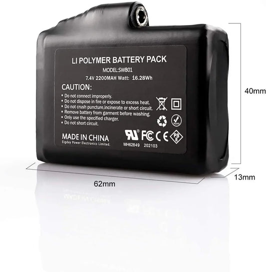7.4V 3000 mAh Charger Rechargeable Lithium Polymer Battery Heated Gloves Socks Heated Jackets Vest Motorcycle Gloves USB Battery