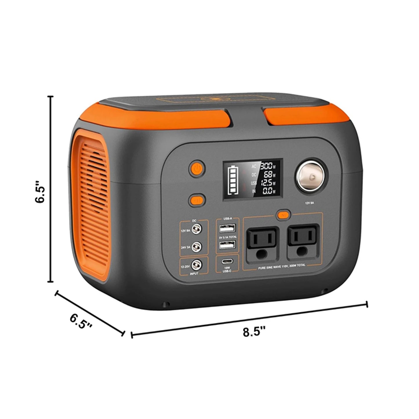 600W/300W/200W/120W Portable Power Station,110V AC Outlets Solar Generator Storage Energy Power Bank For Camping Travel RV Home