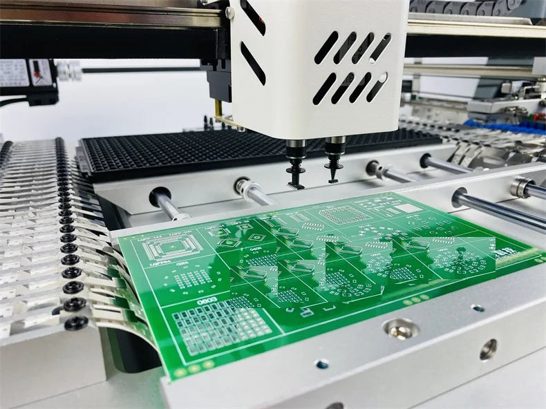 Q2S Dual 6 Heads 54 Bits Full Vision Desktop Automatic SMT Pick and Place Machine Chip Mounter