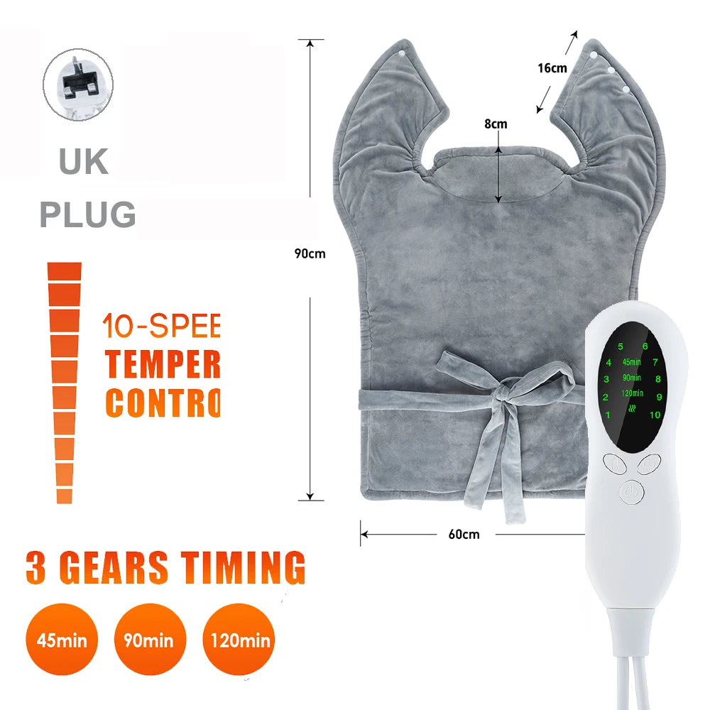 Electric Heating Pad 10 Gears Constant Temperature Winter Heater Warming for Body Shoulder Waist Home Sofa Blanket with Control
