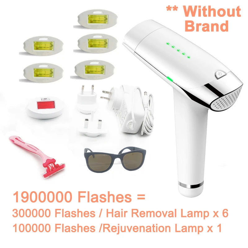 Lescolton IPL hair removal machine with attachments and goggles, top rated for effective hair removal.