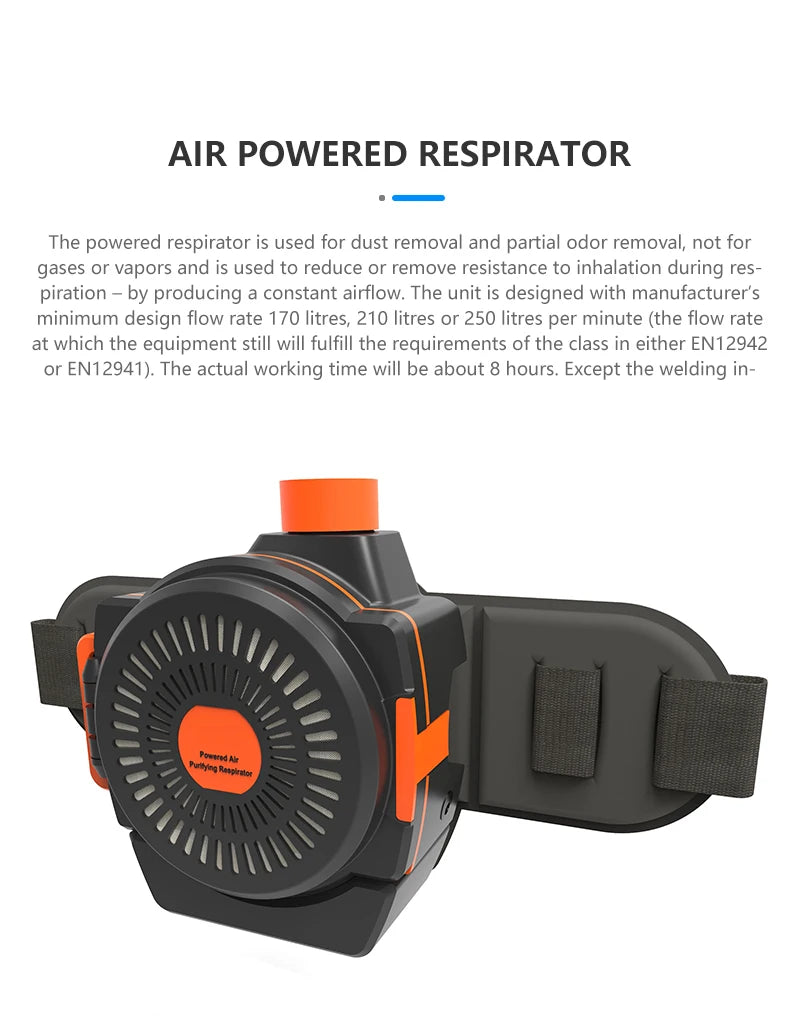 SAFEUP CE 1/1/1/1 Professional Welding Helmet Powered Air Purifying True Color Auto Darkening Welding Masks Dust Removal