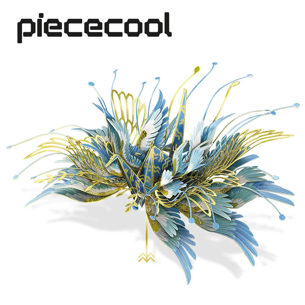 Piececool 3D Metal Puzzle-Aquarius One Thousand Origami Carnes for Aquarius Model Kits DIY Jigsaw Toy For Adults