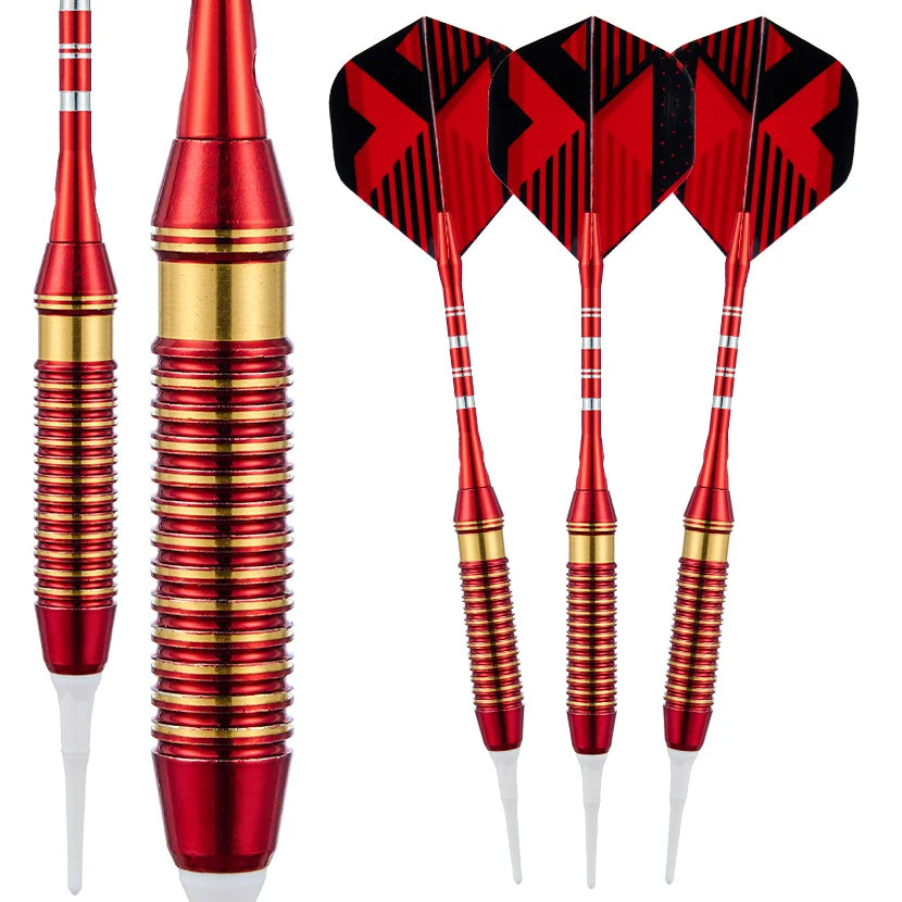 3 pcs 18g electroplated red copper darts soft-head dart box set suitable for electronic target plastic target