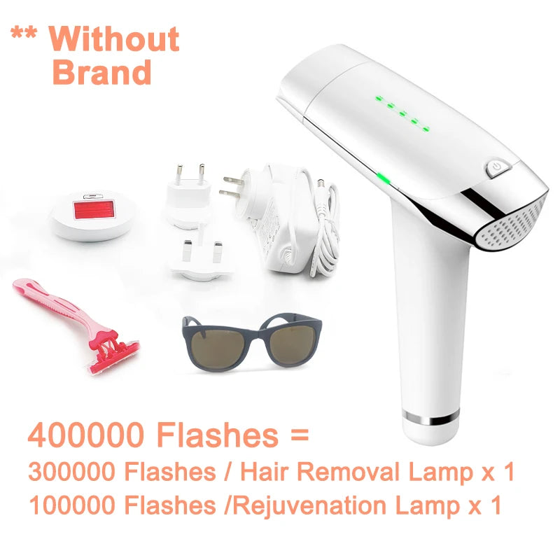 Lescolton IPL hair removal machine special lamp for rejuvenation with two heads for skin enhancement and hair removal.