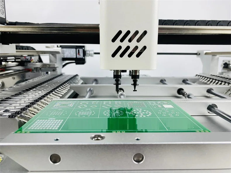 Q2S Dual 6 Heads 54 Bits Full Vision Desktop Automatic SMT Pick and Place Machine Chip Mounter