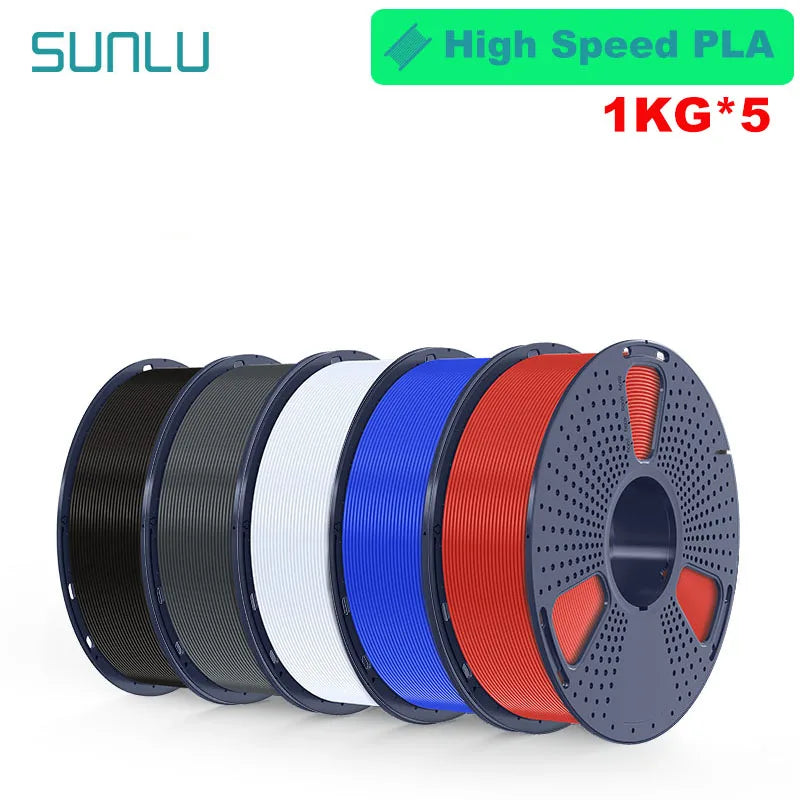 SUNLU 5KG 3D Filament PLA+/PLA+2.0/AntiString PLA /PLA Meta/High Speed PLA Filamnet 1.75mm 1KG Filament for 3D Printer& 3D Pen