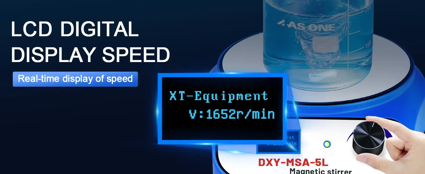 DXY 3000ml 5000ml Mini Magnetic Stirrer Digital Display Liquid Mixer Vortex Equipment With two Stir Bar