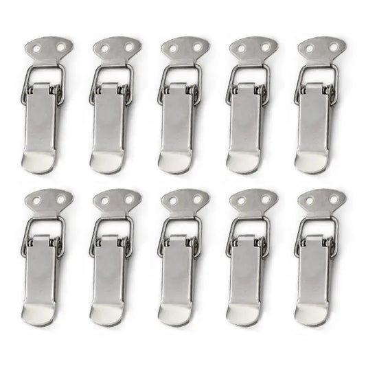 LXAF 10 Pcs Toggle Catch Lock Suitcase Clasp Buckle Locking Lock Metal Box Hasp Lock
