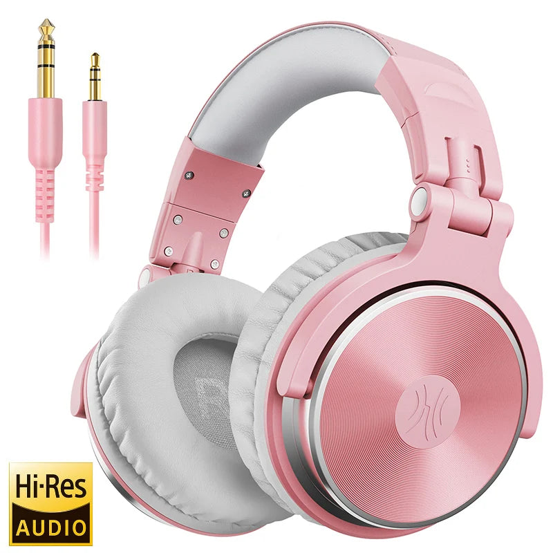 Oneodio Wired Headphones Professional Studio Pro 10/30/50 DJ Headphones With Microphone Over Ear HiFi Hi-Res Monitor Headset