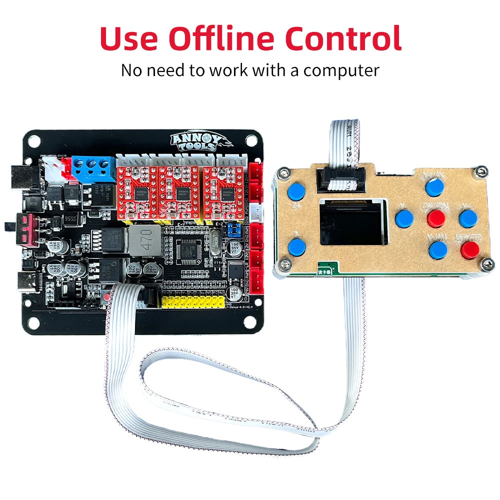 LUNYEE GRBL1.1 Controller CNC3018 3AXIS Driver Board Support Offline XYZ Limit Switch for CNC Router CNC Engraving Machine