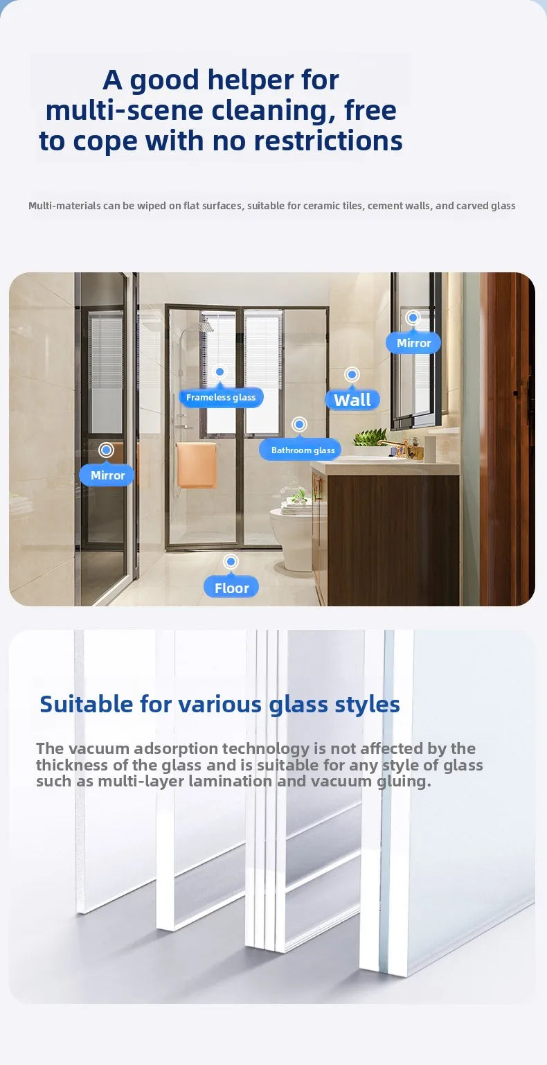 HOBOT S7 Pro Home Fully Automatic Glass Cleaning Artifact Double sided Ponyo Remote Control Window Cleaning Robot water spray