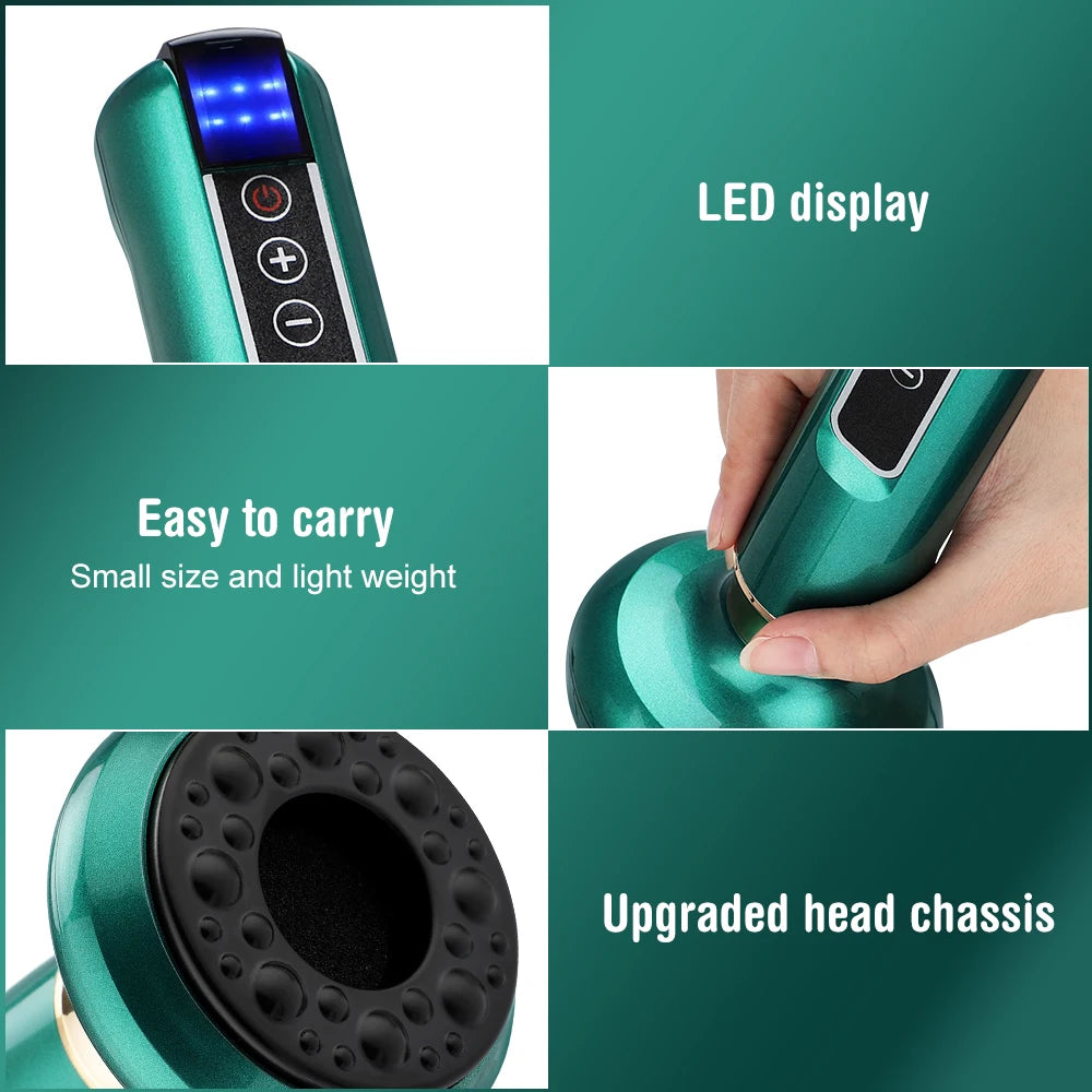 Smart Cupping Vacuum Massage Jars Heating Suction Cup Cellulite Medical Chinese Electric Cupping Therapy Body Relax Guasha Cans
