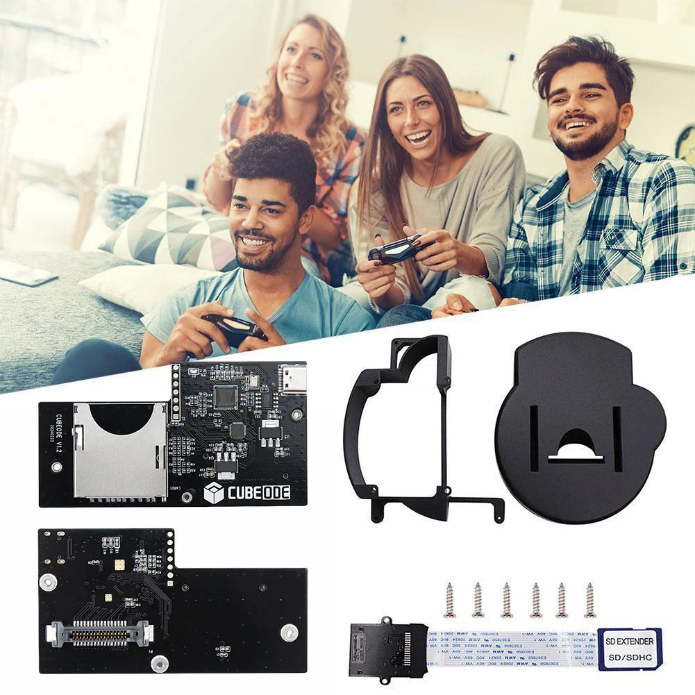 Upgraded CUBEODE V1.2 Game Console Optical Drive Emulator Board Replace DVD Drive No SD2SP2/SDGecko for NGC GameCute