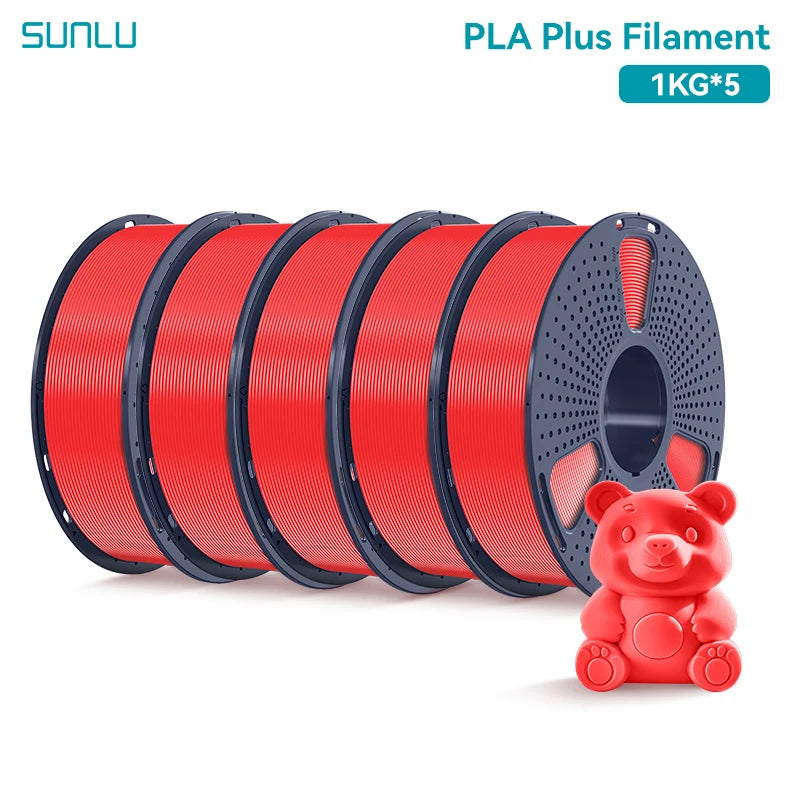 SUNLU 5KG 3D Filament PLA+/PLA+2.0/AntiString PLA /PLA Meta/High Speed PLA Filamnet 1.75mm 1KG Filament for 3D Printer& 3D Pen