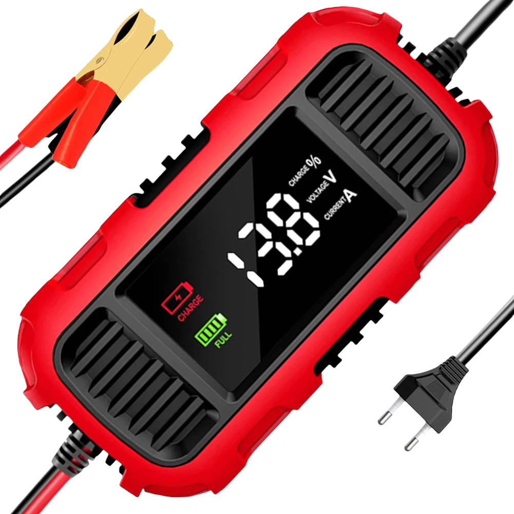 12V 2A Motorcycle Battery Charger Smart Battery Charging Tool Car Motorcycle Lead Acid Battery Charger for Car Truck Battery