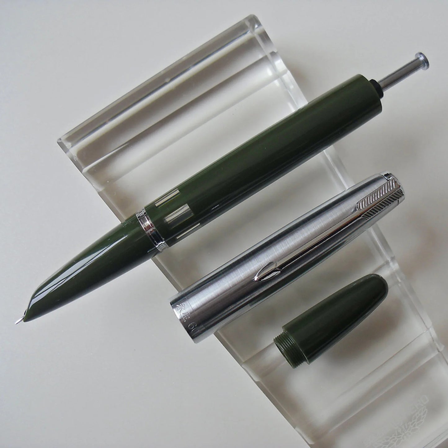 1Pc 138mm Wing Sung 601 Steel Cap Vacumatic Fountain Pen F Nib 0.5mm Ink Pen With Box