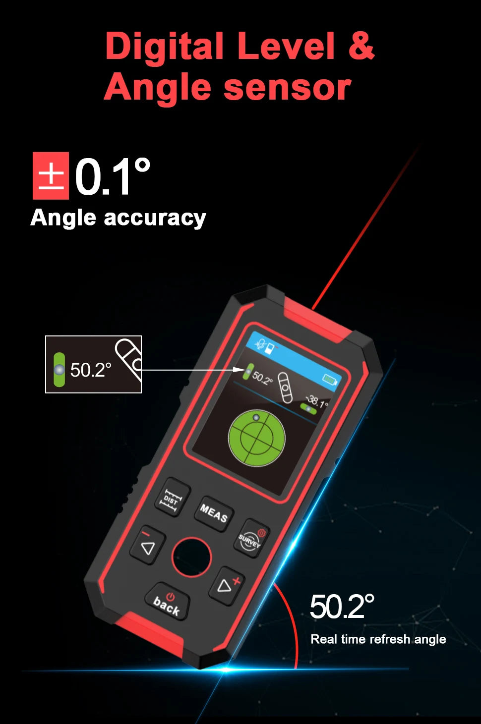 NF-518S Industrial Metal Detectors Metal Detector AC Cable Metal Pipes Rebar Multifunctional Wall Detector With Positioning Hole