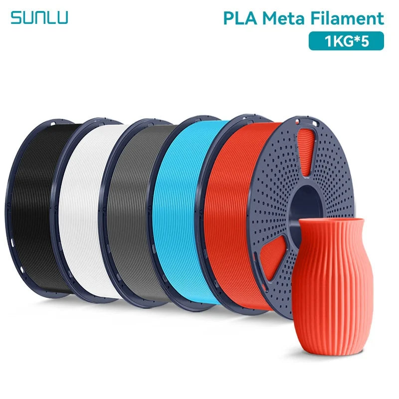 SUNLU 5KG 3D Filament PLA+/PLA+2.0/AntiString PLA /PLA Meta/High Speed PLA Filamnet 1.75mm 1KG Filament for 3D Printer& 3D Pen