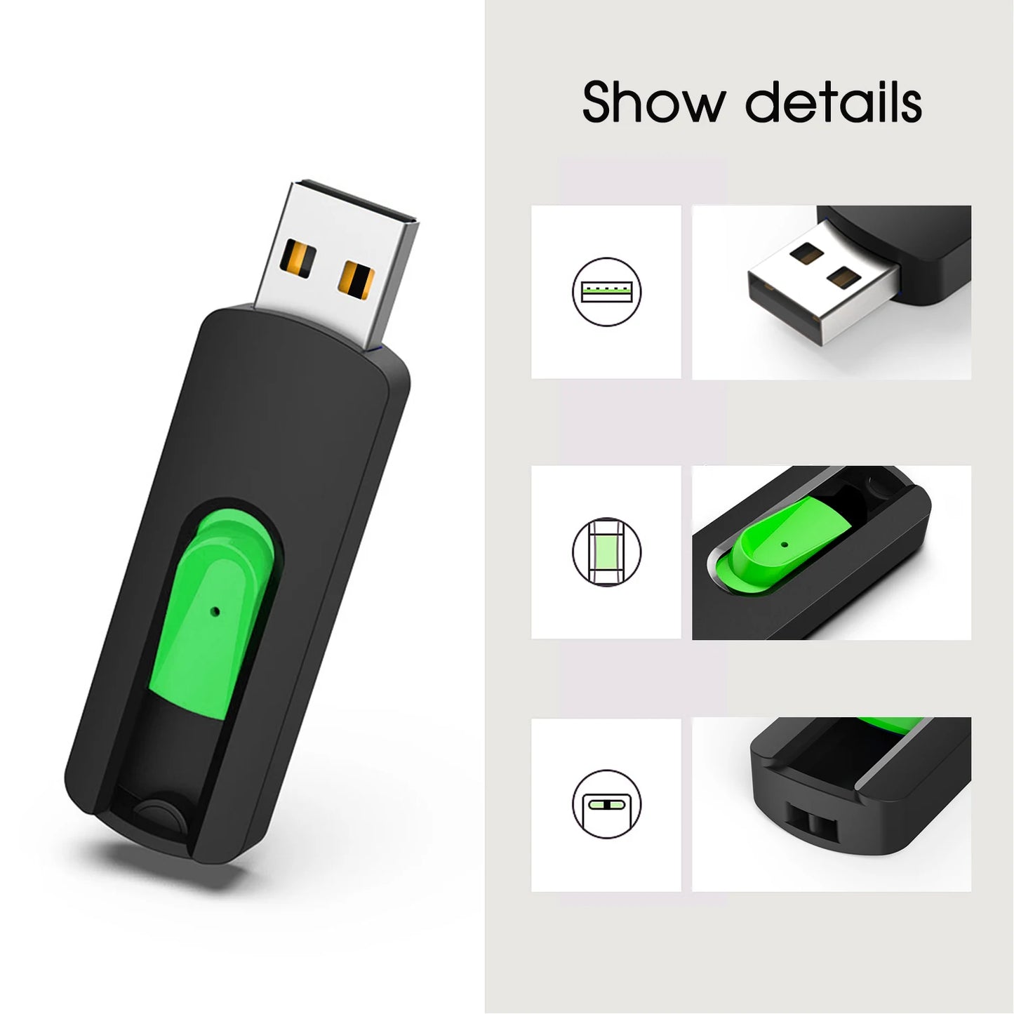 KOOTION U200 5pcs/lot Color Pen Drive 64GB 32GB 16GB 4GB 2GB 1GB Flash Drive Pendrive Waterproof Memoria Usb Flash U Disk Stick