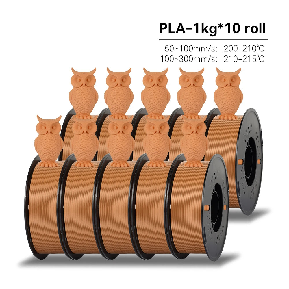 KINGROON 5/10KG PLA Filament 1.75mm Eco-Friendly Good Toughness Printing Filaments For FDM 3D Printers Material Free Shipping
