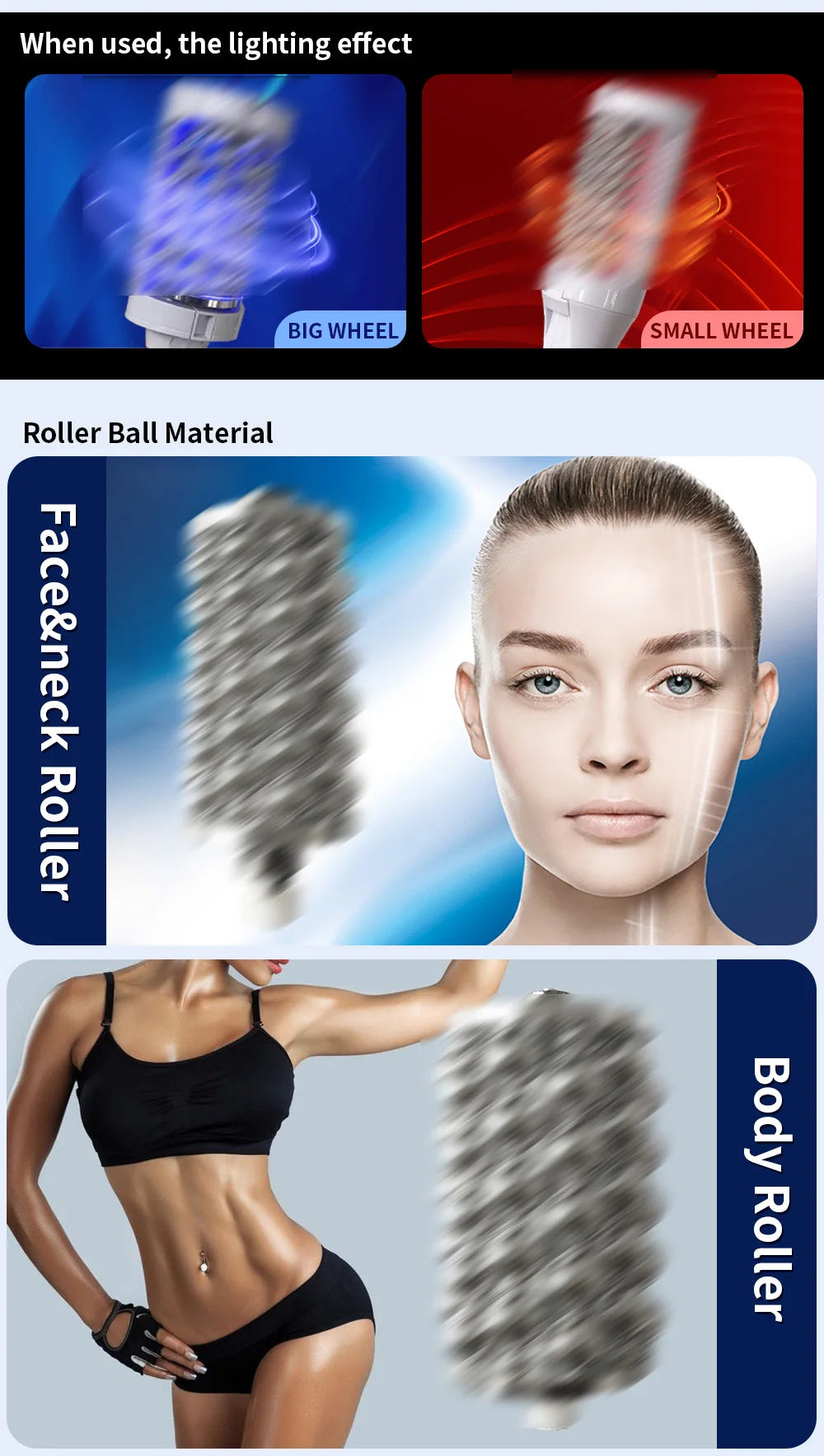 Newest Vacuum Inner Ball Roller 360 Degree Rolling Cellulite Massage Weights Loss Machine Body Muscle body slimming fat removal